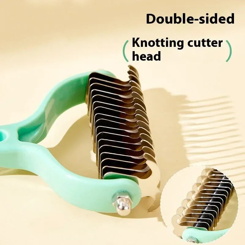 Cat Fur Knot Cutter Hair Removal Comb For Pet Grooming