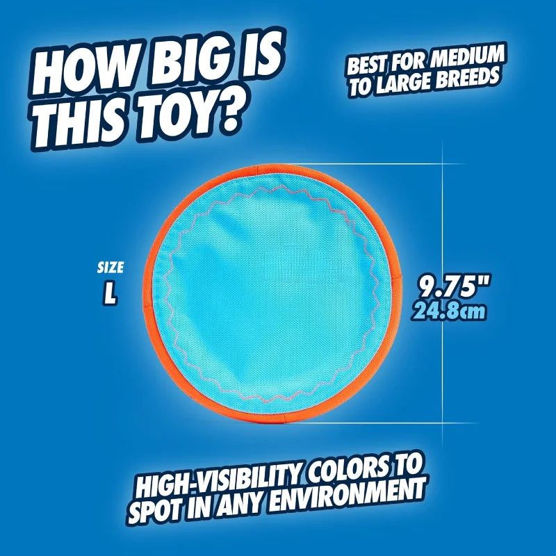 Paraflight Flying Disc Dog Toy Nylon Floatable With Soft Edges