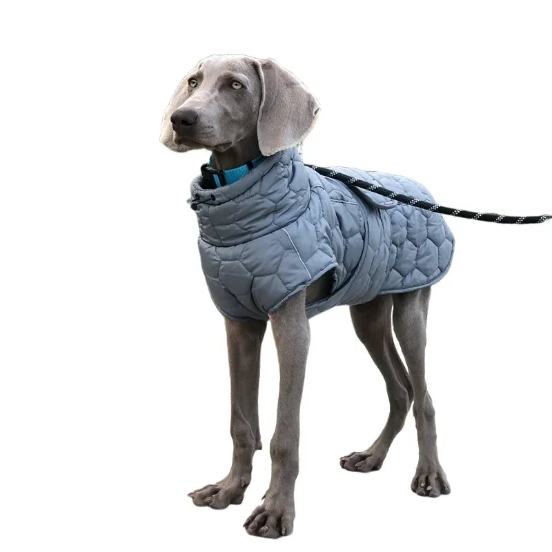Winter Warm Dog Coat Reflective Snowsuit For Outdoor Use