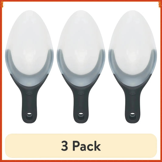 (3 Pack) Flexible Scoop One-Cup Capacity, For Scooping Ice Flour Grains Pet Food, White Kitchen & Pet Supplies