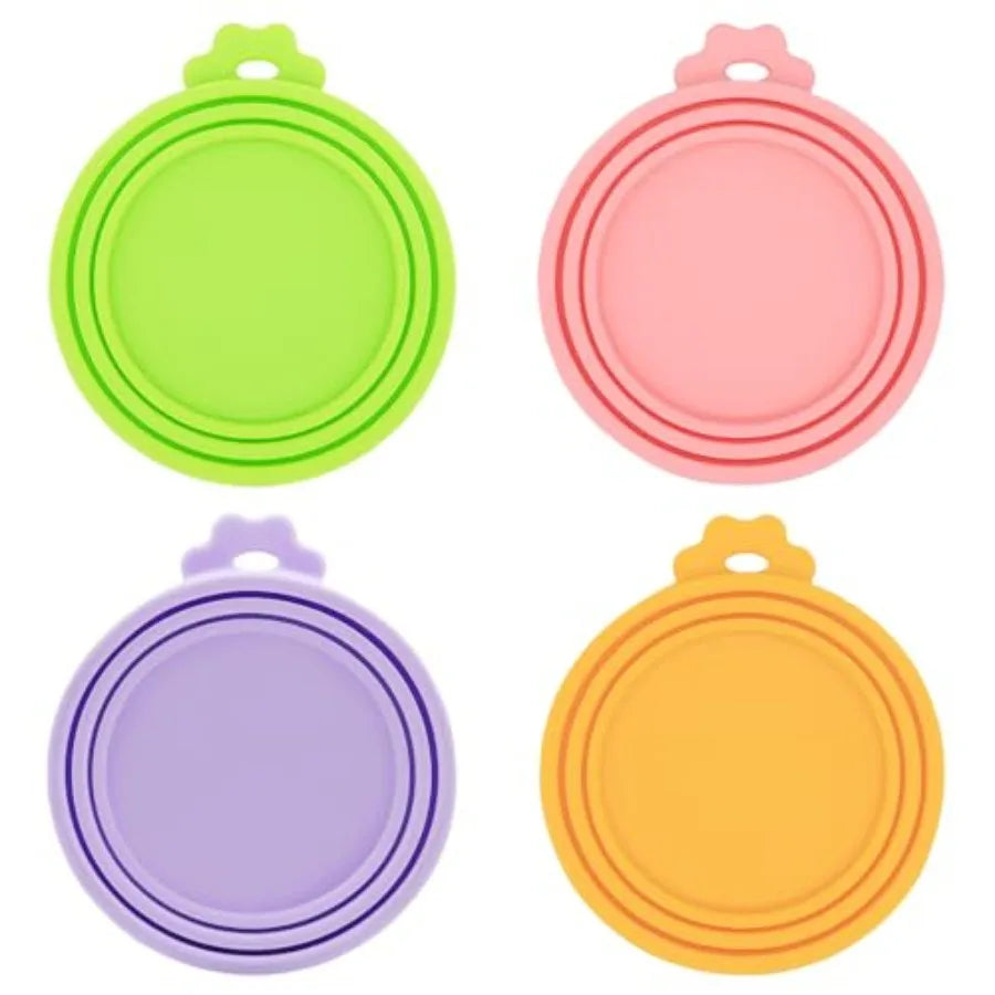 Silicone Pet Can Lids 6 Pack Fits Most Canned Foods