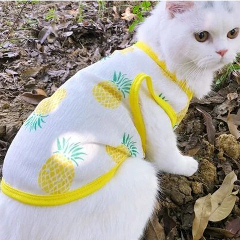 Sunscreen Cat Vest Summer Pet Clothing Breathable Ultra Thin