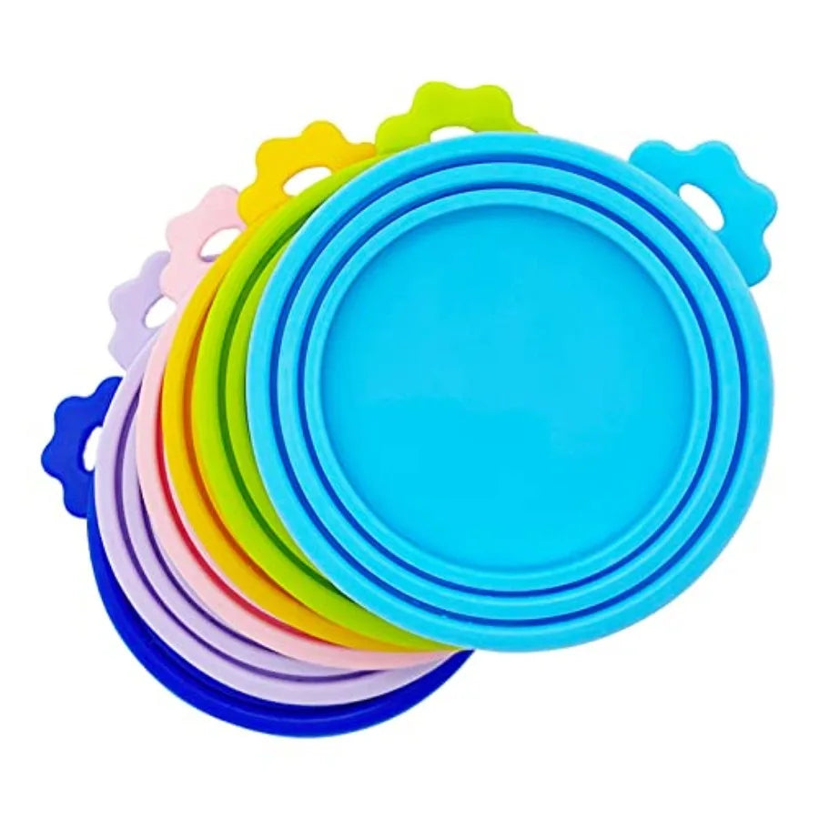 Silicone Pet Can Lids 6 Pack Fits Most Canned Foods