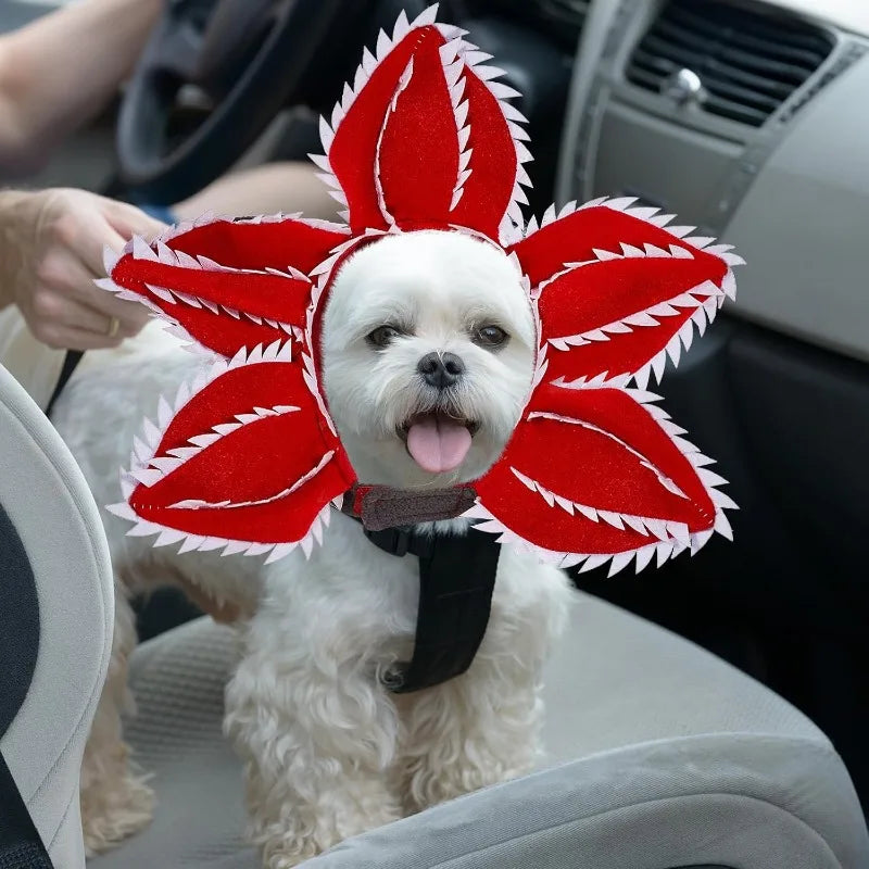 Cute Floral Cosplay Headband For Puppies