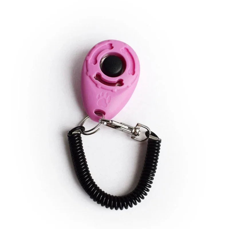2 In 1 Dog Training Clicker With Adjustable Wrist Strap