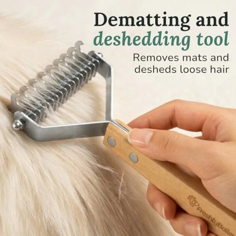 Dematting Comb For Cats And Dogs Deshedding Grooming Tool