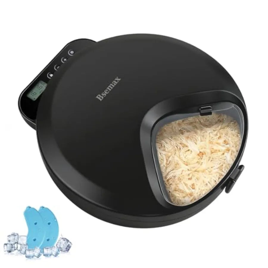 Automatic Wet Food Cat Feeder Timed Fresh Meals Dispenser