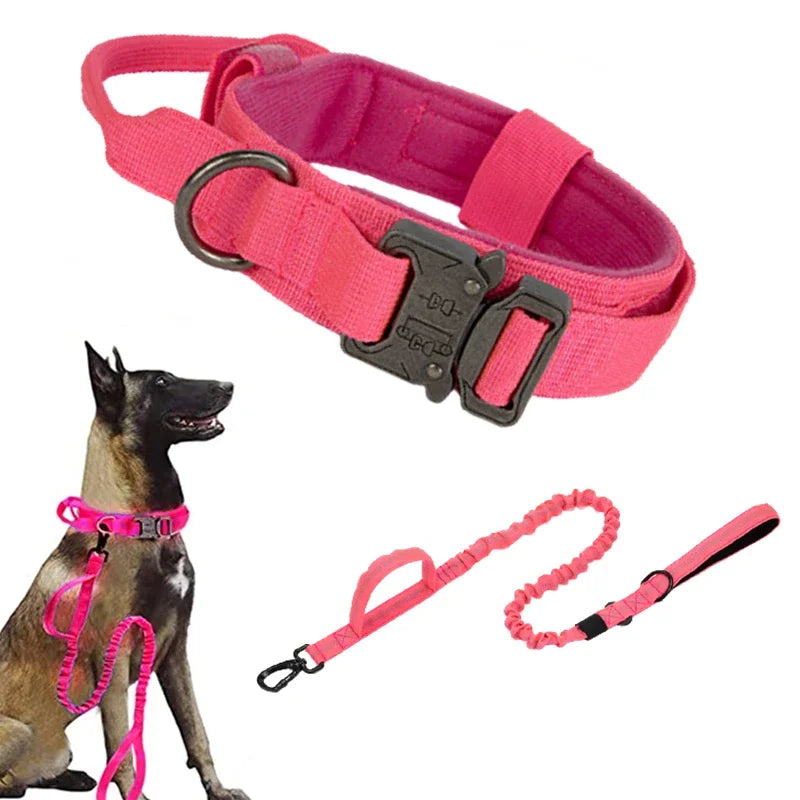 Cooyomoo Durable Dog Collar Leash Set Training Accessories