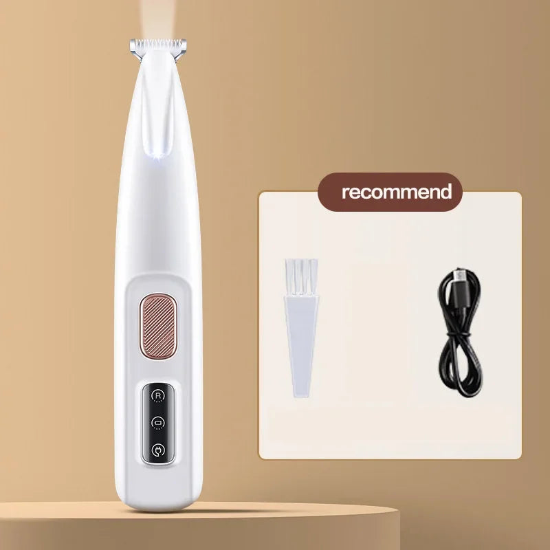 LED Waterproof Dog Paw Trimmer With Widened Blade