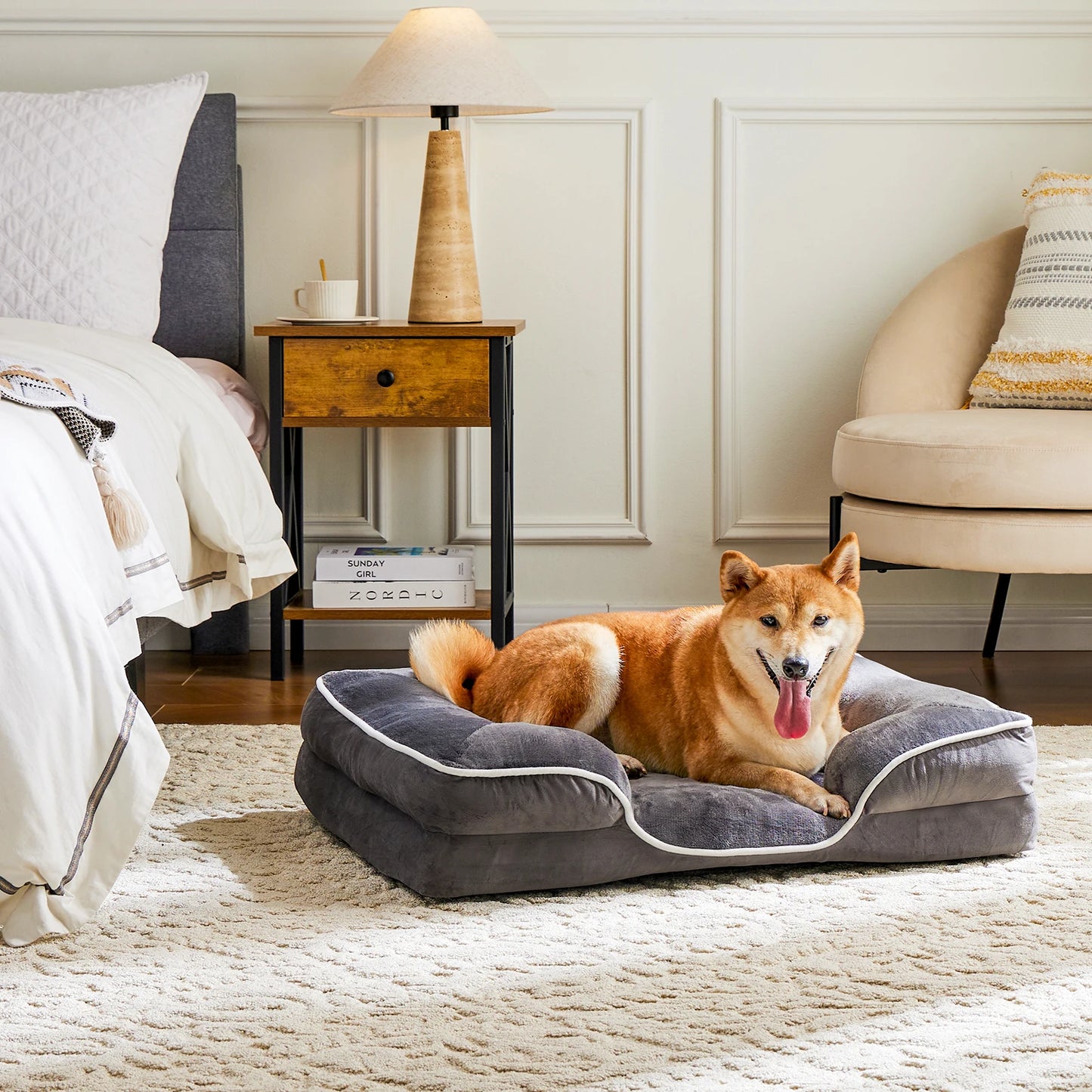 JHK Orthopedic Memory Foam Dog Bed For Small Dogs Cats