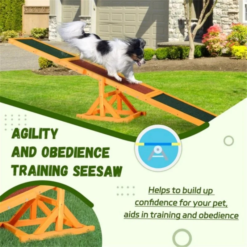 Pet Seesaw Activity Practice Dog Training Toy Agility Balance Seesaws Outdoor Dog Playground Equipment