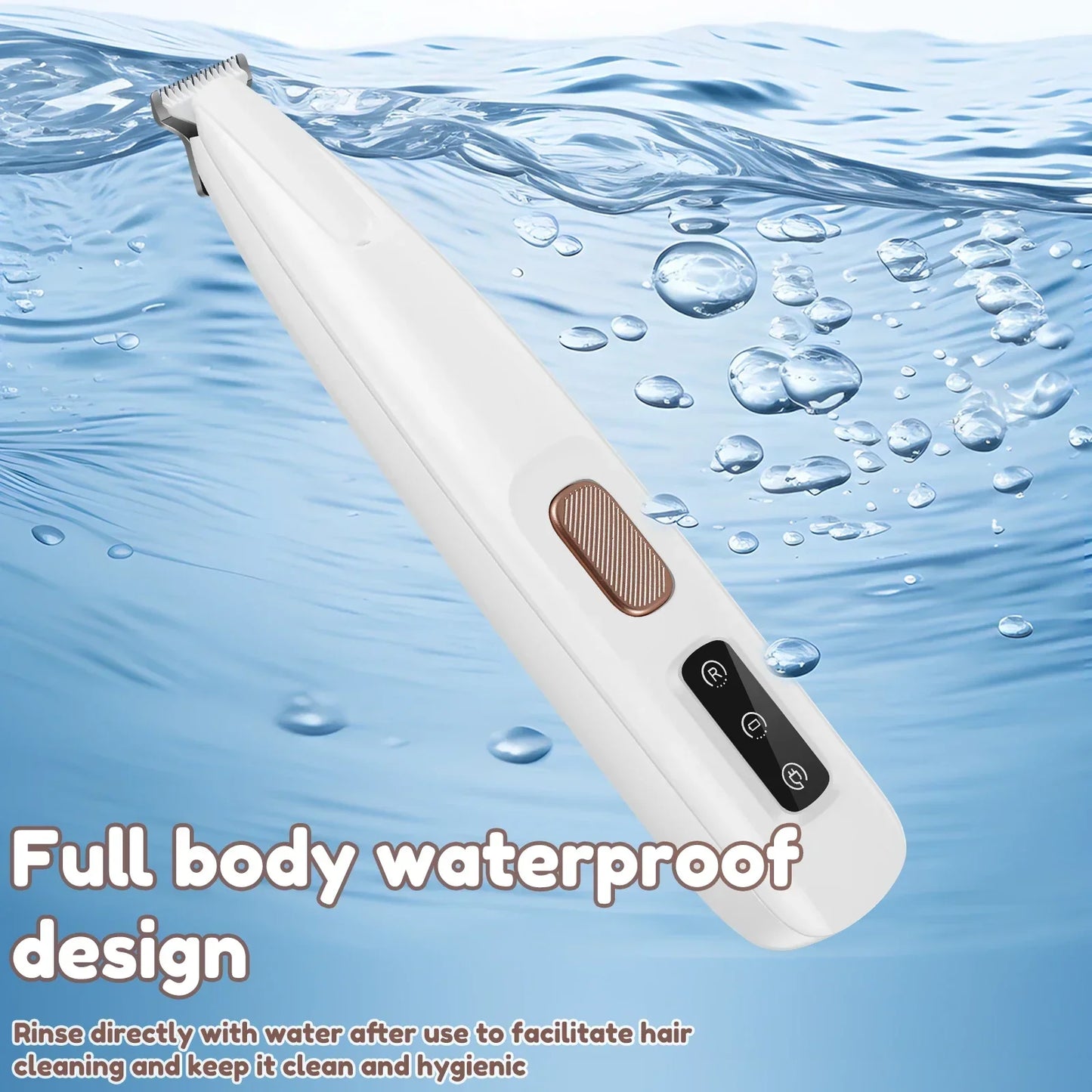 LED Waterproof Dog Paw Trimmer With Widened Blade