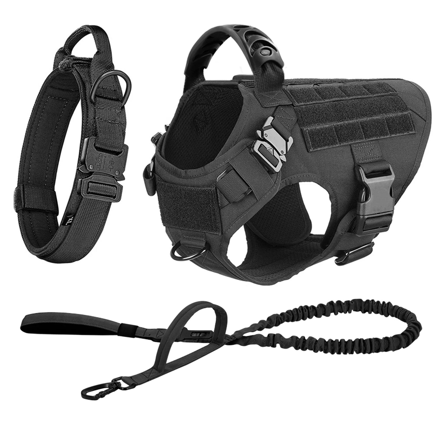 Nylon Large Dog Harness And Leash Set For Training And Walking