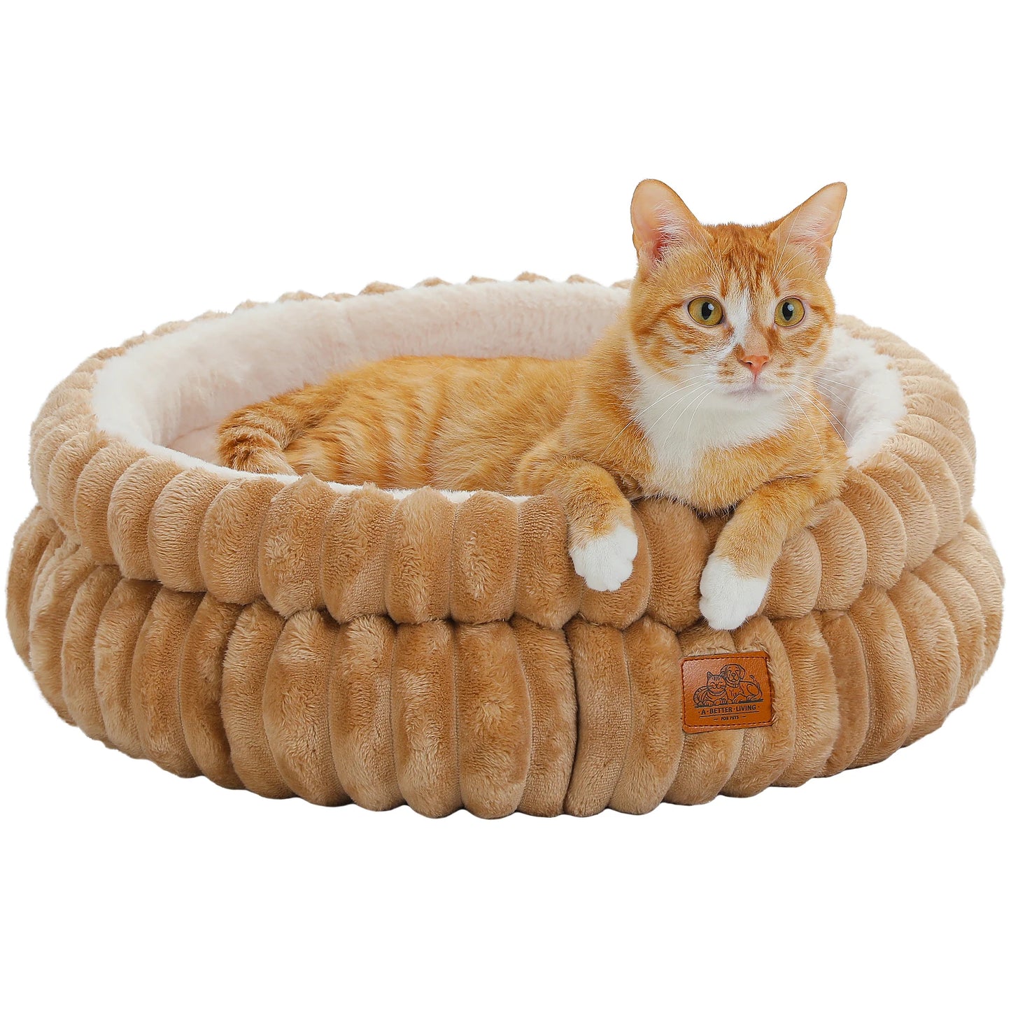 PAWZ Road Round Dog Bed Washable With Anti Slip Bottom