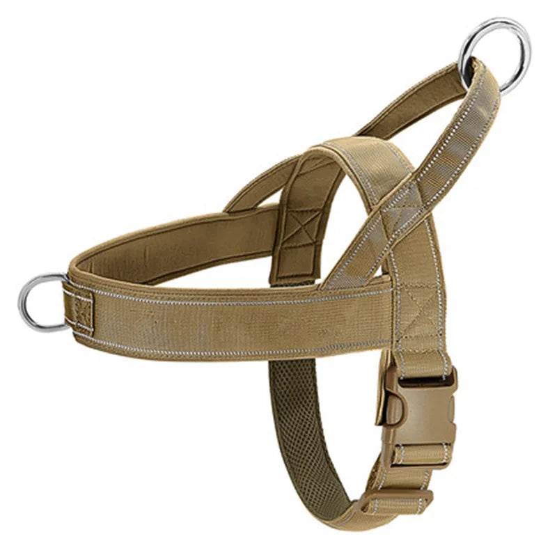 Anti-Pull Dog Harness - 1000D Nylon Adjustable for Large Dogs, Outdoor Training Vest with Handle & Reflective
