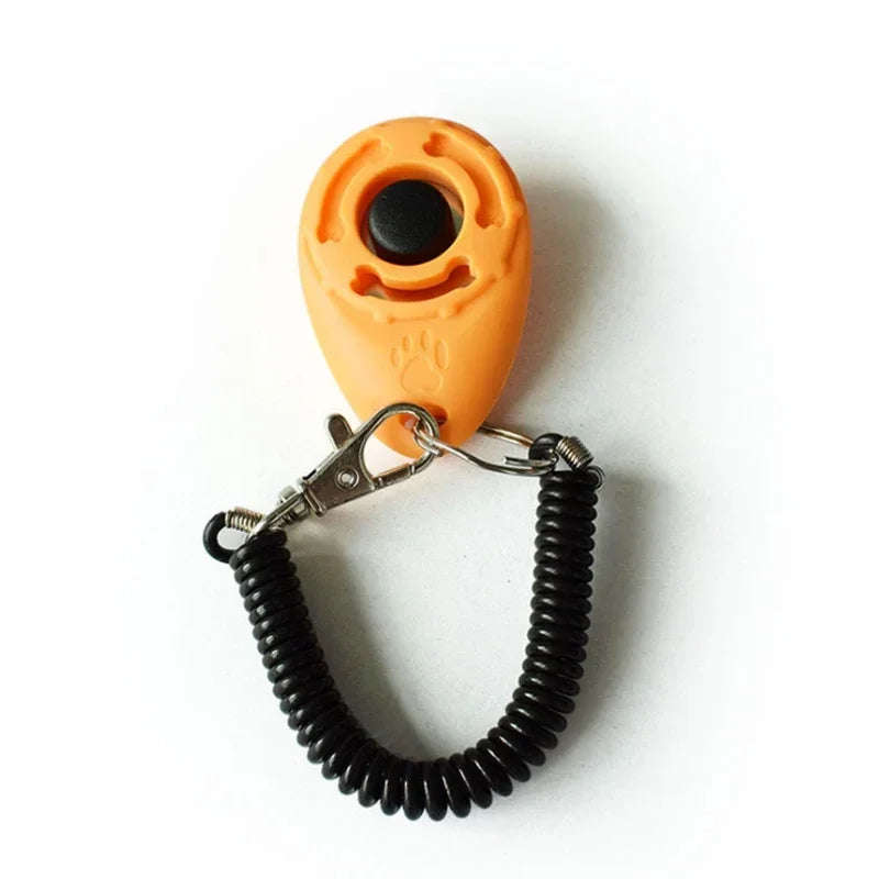 2 In 1 Dog Training Clicker With Adjustable Wrist Strap