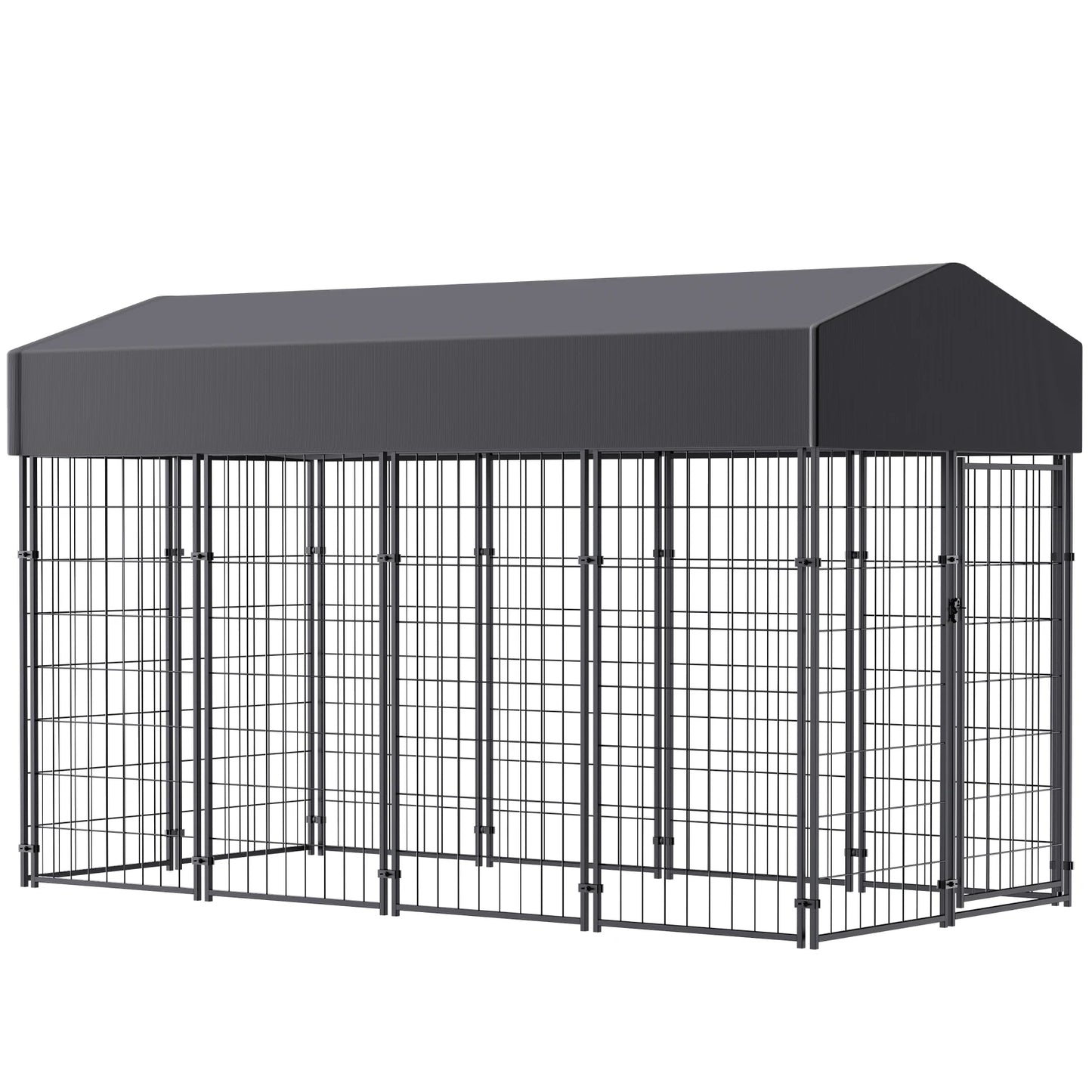 BINGOPAW Heavy Duty Welded Wire Dog Kennel Outdoor Crate