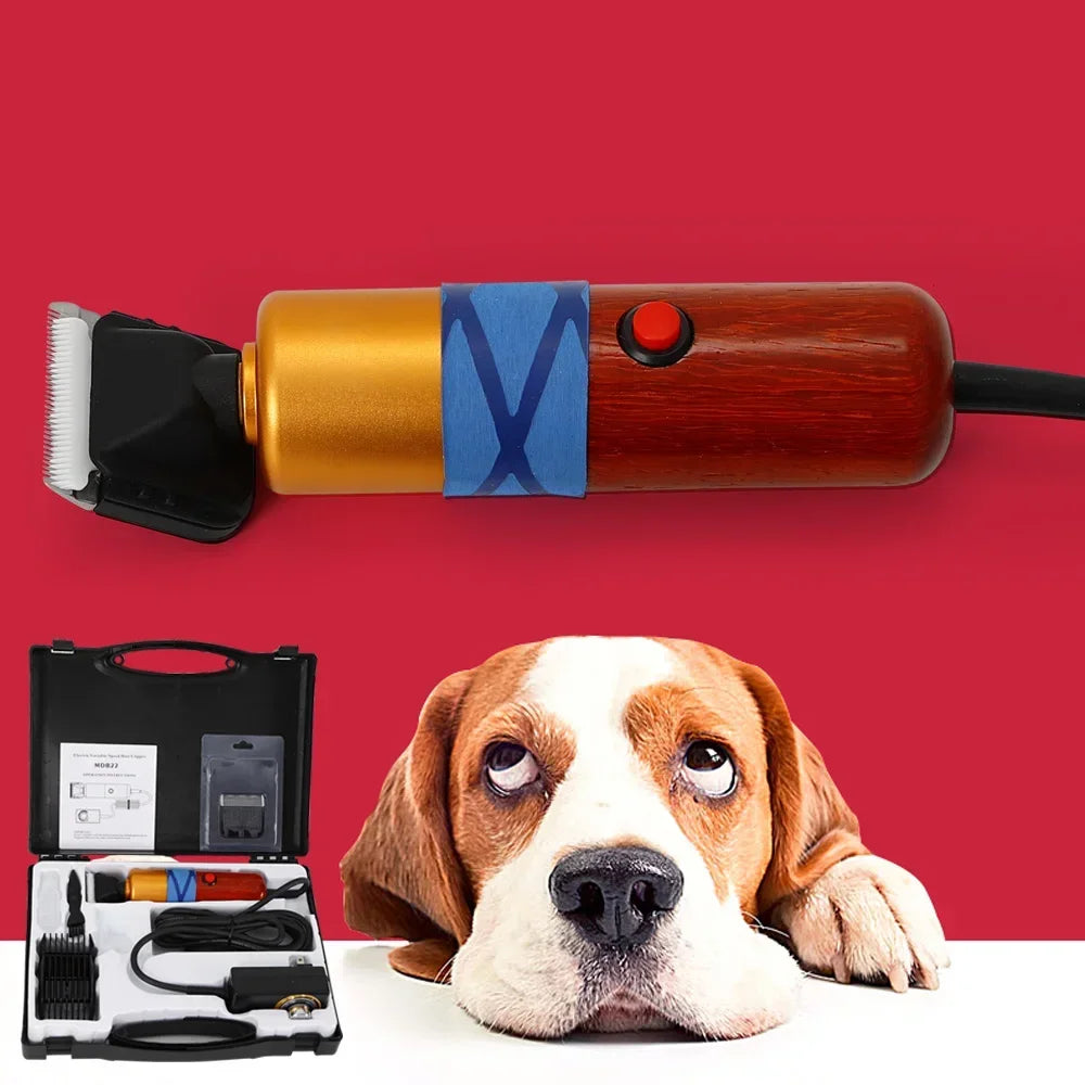 36W Portable Pet Clipper Low Noise With Insulated Handle Easy To Clean For Sheep,Goats,Large Dogs,Angora Rabbits & Cats