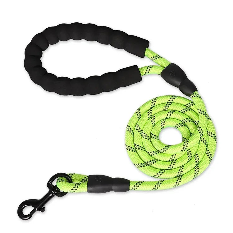 Dog Collar Leash Set Adjustable AntiPull Nylon Outdoor Training