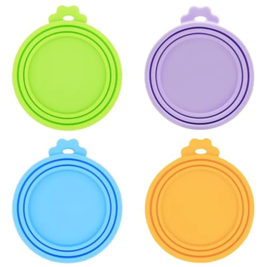 Silicone Pet Can Lids 6 Pack Fits Most Canned Foods