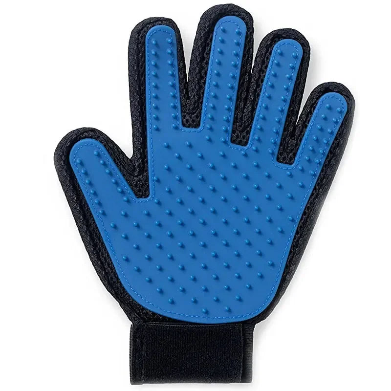 Pet Silicone Grooming Gloves Hair Remover for Cats and Dogs