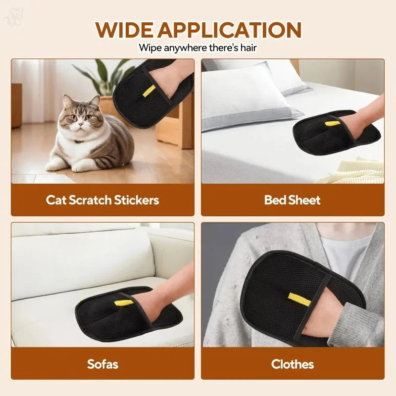 Portable Washable Pet Hair Removal Gloves For Furniture And Clothes