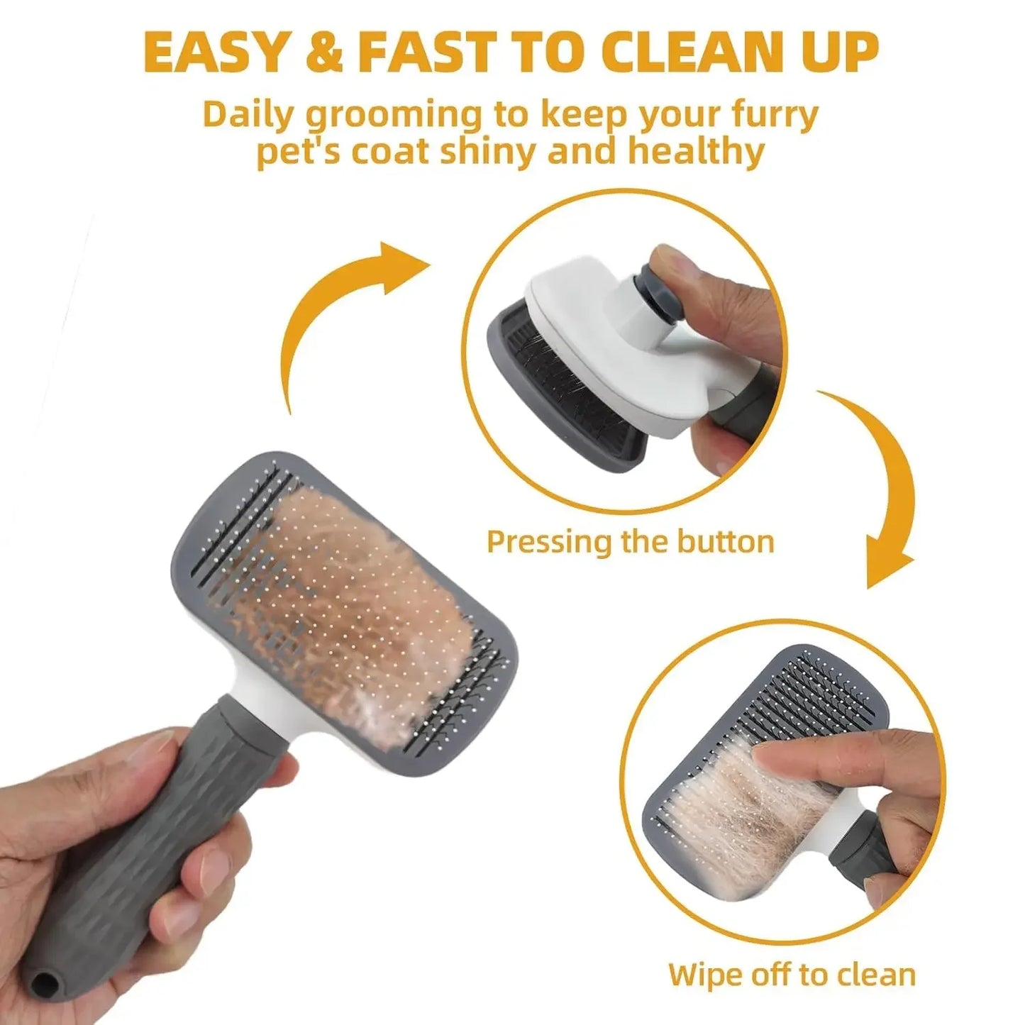 Dog Grooming Kit 6-Piece With Deshedding Tools In Travel Bag