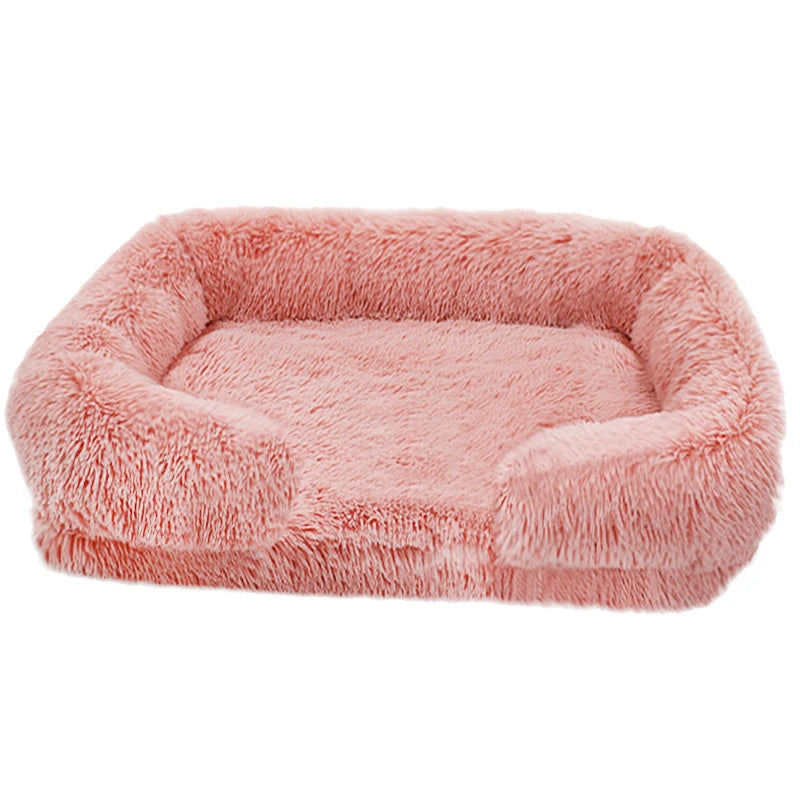 Orthopedic Thickened Dog Bed For Large Dogs With Plush Cover