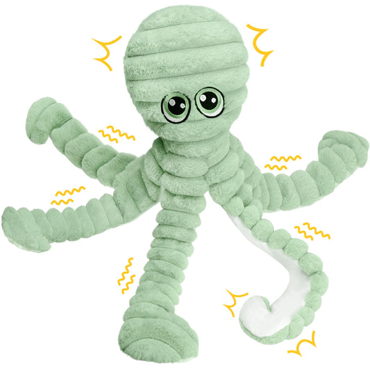 Squeaky Plush Dog Toy For Interactive Chewing And Teething