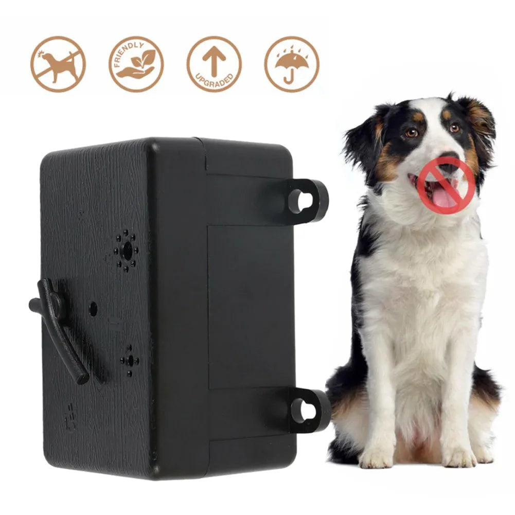 VKTECH Ultrasonic Outdoor Anti Barking Device with Adjustable Levels