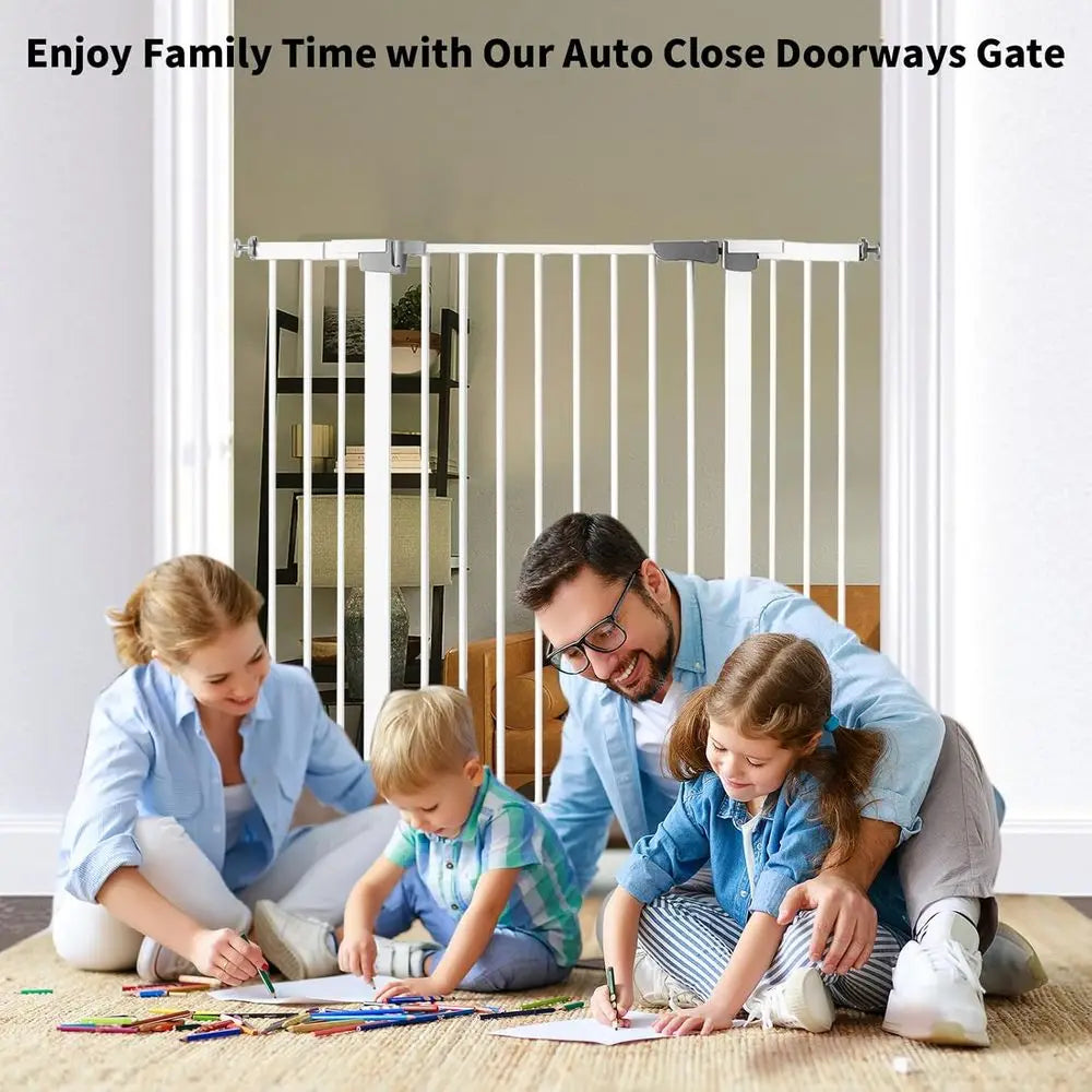 NONEDog Door Auto Close Baby Gate Dog Walk Through
