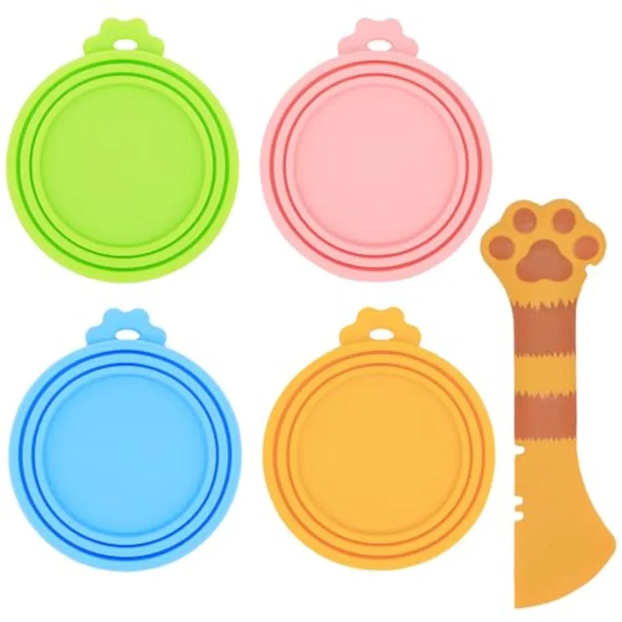 Silicone Pet Can Lids 6 Pack Fits Most Canned Foods