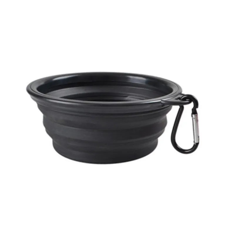 Portable Collapsible Pet Food Bowl TPR Silicone For Travel