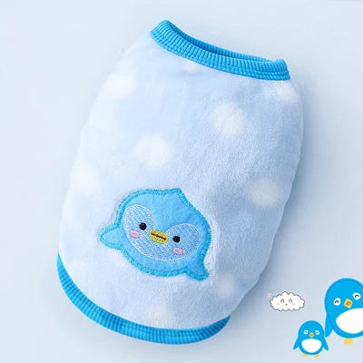Kajipet Soft Flannel Winter Puffer Vest For Small Dogs And Cats