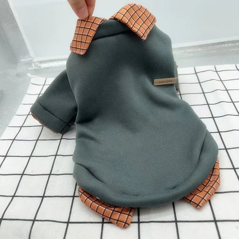 Warm Winter Plaid Patchwork Jacket With Bear Hoodie