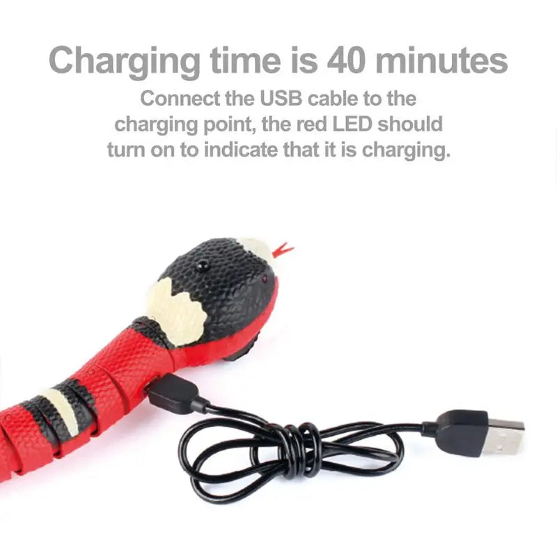 NONECN Smart Sensing Snake Interactive Cat Toy For Pets