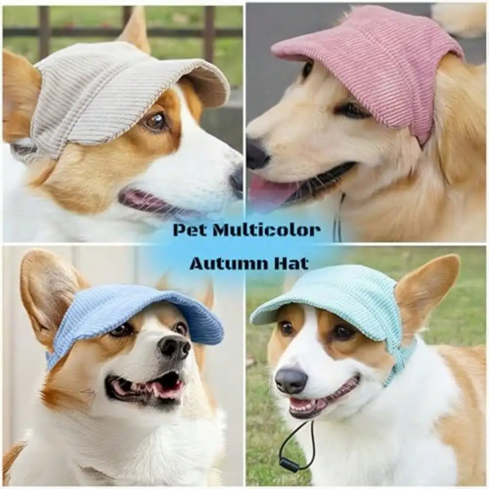 Pet Ear Holes Baseball Cap Sun Visor For Dogs And Cats