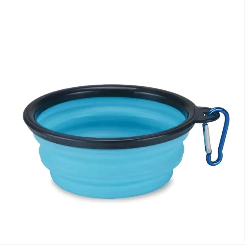 Portable Collapsible Pet Food Bowl TPR Silicone For Travel