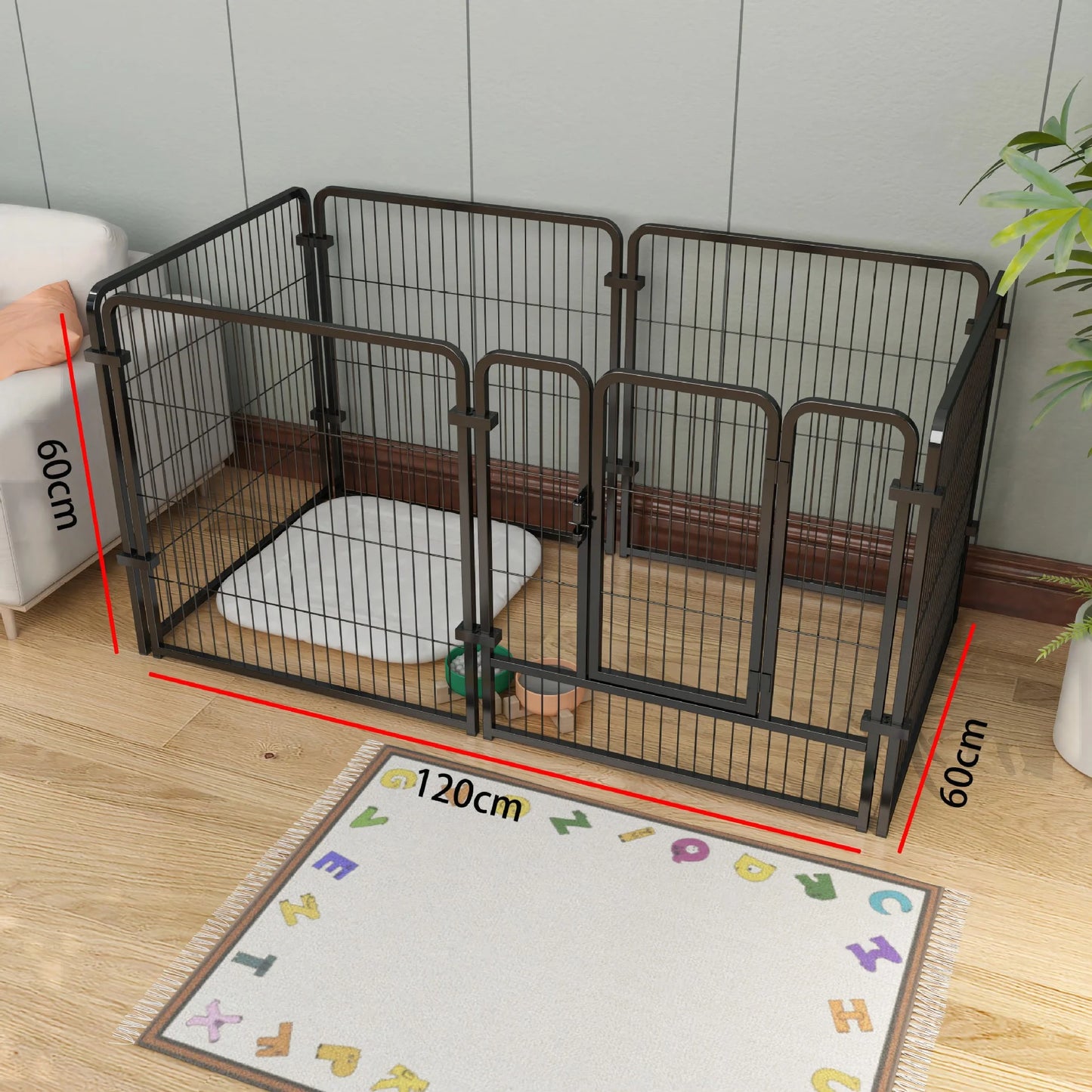 Foldable Dog Fence Playpen For Puppies And Pets Heavy Duty
