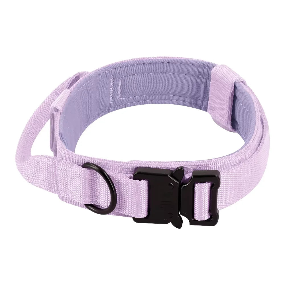 Adjustable Dog Training Collar And Leash Set Control Handle