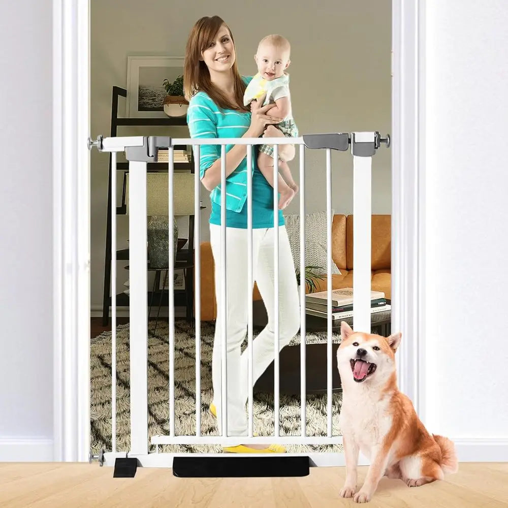 NONEDog Door Auto Close Baby Gate Dog Walk Through