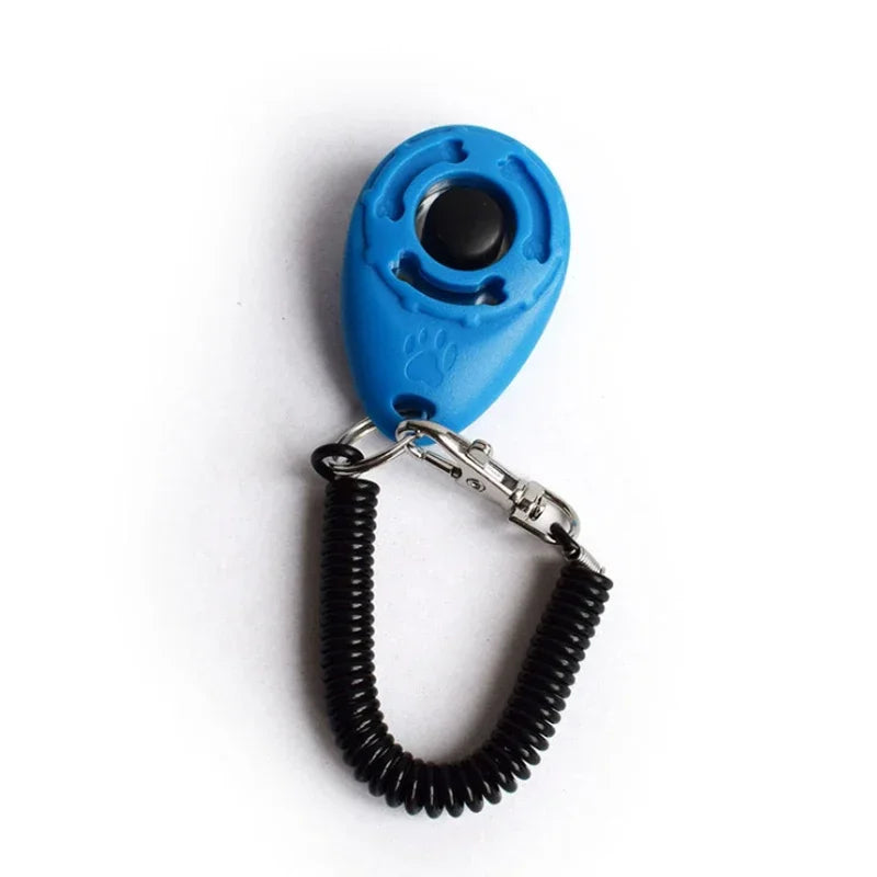 2 In 1 Dog Training Clicker With Adjustable Wrist Strap