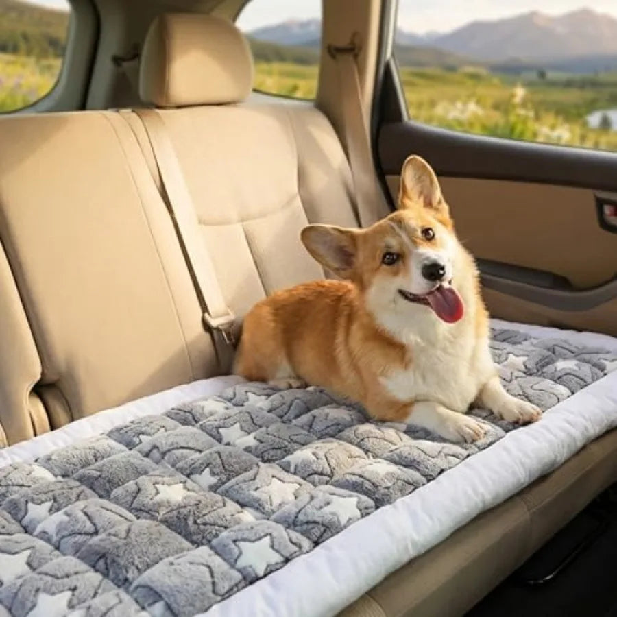 Backseat Pet Bed Mat For Car Non-Slip Dog Seat Cover