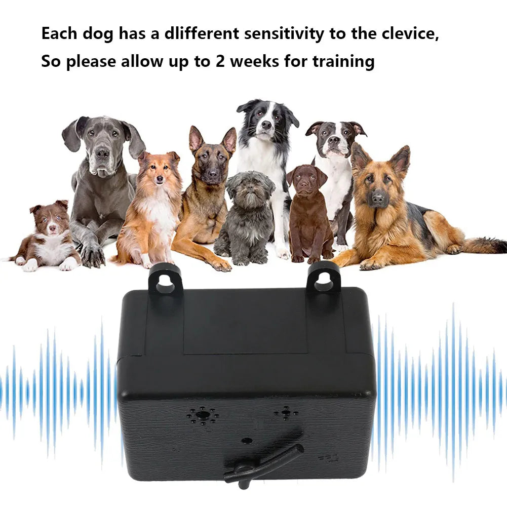VKTECH Ultrasonic Outdoor Anti Barking Device with Adjustable Levels