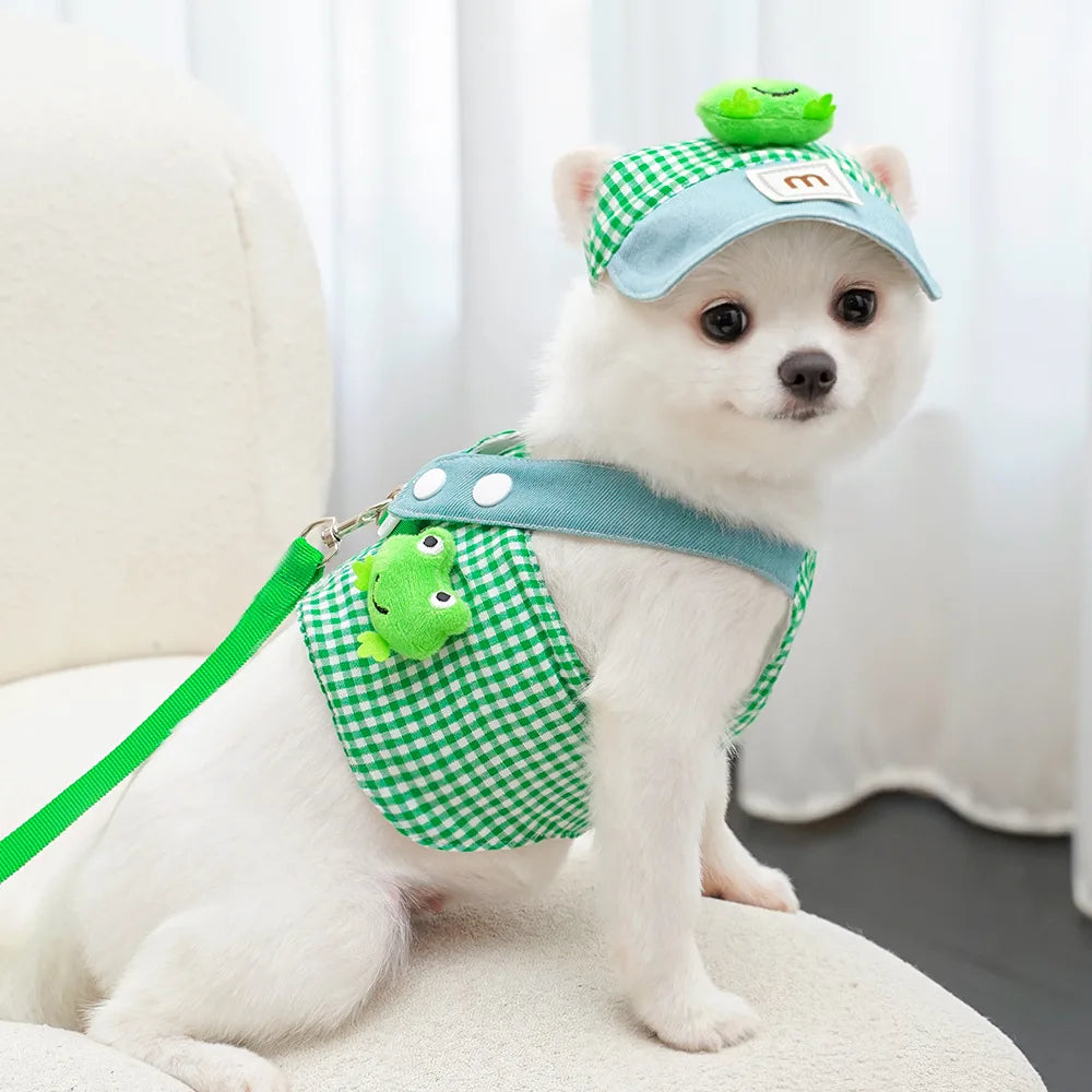 Suita Three Piece Set Duck Frog Harness And Traction Rope
