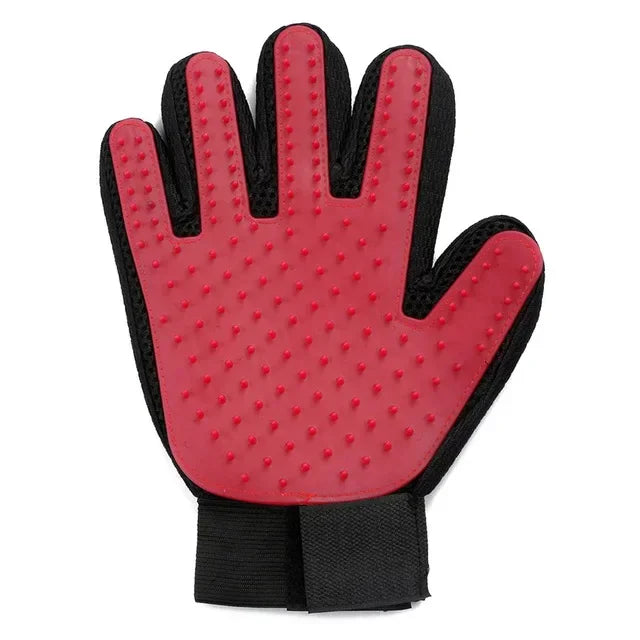 Pet Silicone Grooming Gloves Hair Remover for Cats and Dogs