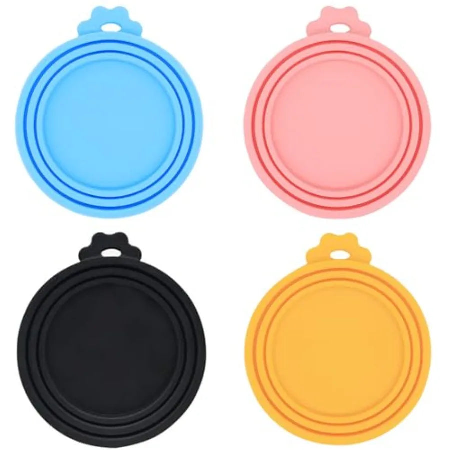 Silicone Pet Can Lids 6 Pack Fits Most Canned Foods