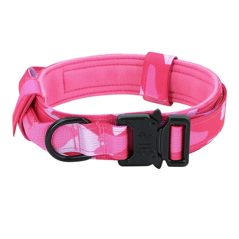 Adjustable Dog Training Collar And Leash Set Control Handle