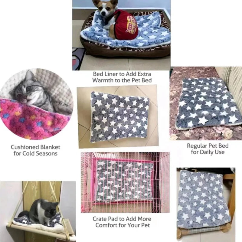 Thickened Flannel Pet Sleeping Mat For Dogs And Cats