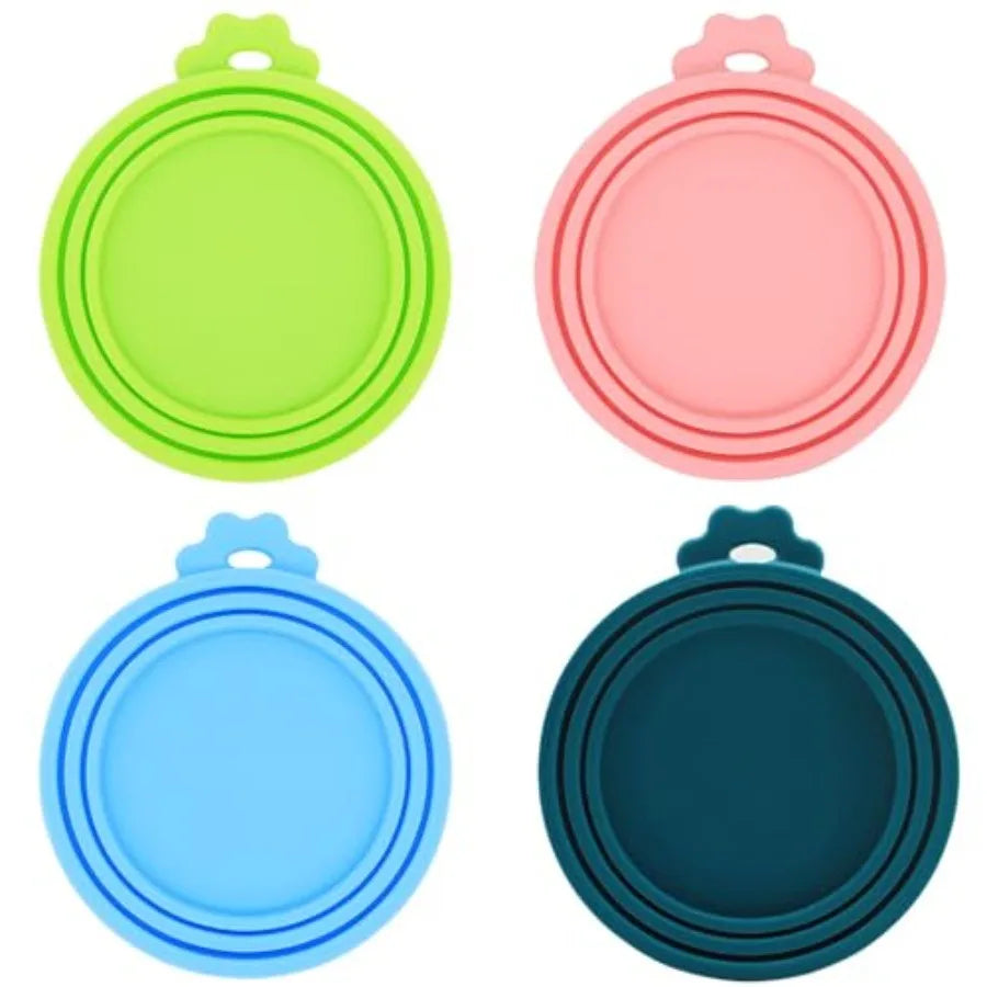 Silicone Pet Can Lids 6 Pack Fits Most Canned Foods